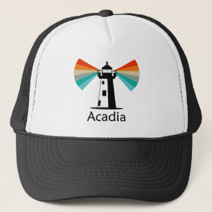 Acadia National Park Vuurtoren Regenboog Trucker Pet