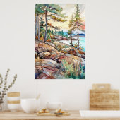 Acadia National Park Waterverf Poster (Keuken)