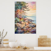 Acadia National Park Waterverf Poster (Keuken)