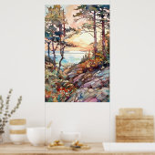 Acadia National Park Waterverf Poster (Keuken)