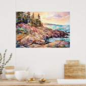 Acadia National Park Waterverf Poster (Keuken)