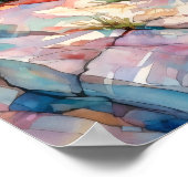 Acadia National Park Waterverf Schilderij Poster (Hoek)