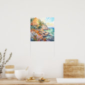 Acadia National Park Waterverf Schilderij Poster (Keuken)