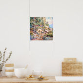 Acadia National Park Waterverf Schilderij Poster (Keuken)