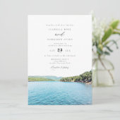 ACADIA NATIONAL PARK Waterverf Skyline Wedding Kaart (Staand voorkant)