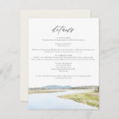 ACADIA NATIONAL PARK Weddenschap Details Card Kaart (Voorkant / Achterkant)