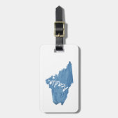 Acadia National Park Wood Grain Bagagelabel (Voorkant verticaal)