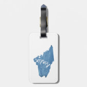 Acadia National Park Wood Grain Bagagelabel (Achterkant verticaal)