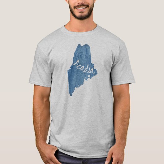 Acadia National Park Wood Grain T-shirt (Voorkant)