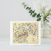 Acadia National ParkTopographic Panoramic Map Briefkaart (Staand voorkant)