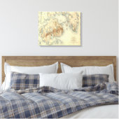 Acadia National ParkTopographic Panoramic Map Canvas Afdruk (Insitu (Slaapkamer))