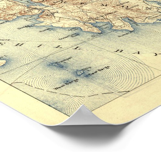 Acadia National ParkTopographic Panoramic Map Poster (Hoek)