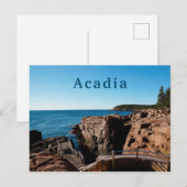 Acadia National Thunder Hole Maine Briefkaart (Voorkant / Achterkant)