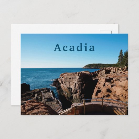 Acadia National Thunder Hole Maine Briefkaart (Voorkant / Achterkant)