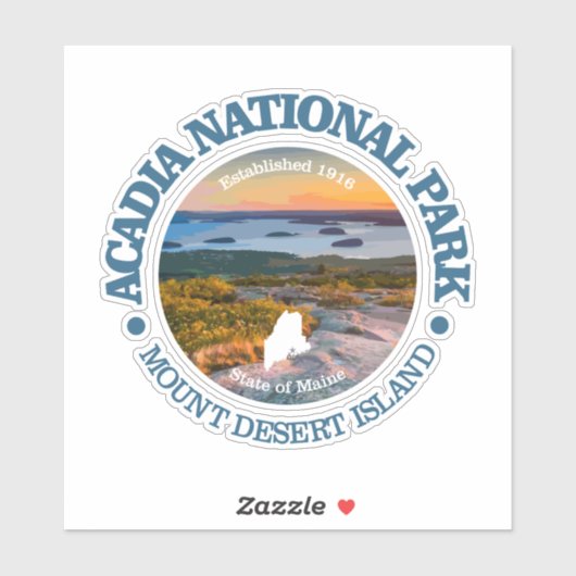 Acadia NP (Cadillac Mtn) Sticker (Vel)