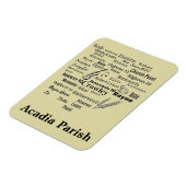 Acadia Parish Louisiana Steden & Plaatsen Magneet (Linkerzijde)