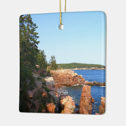 Acadia Rocky Beach near Thunder Hole Keramisch Ornament (Links)