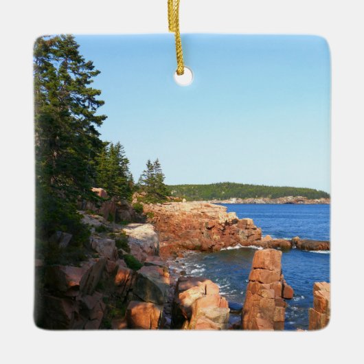 Acadia Rocky Beach near Thunder Hole Keramisch Ornament (Voorkant)