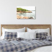 Acadia Rocky Coastline in Maine Canvas Afdruk (Insitu (Slaapkamer))
