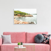 Acadia Rocky Coastline in Maine Canvas Afdruk (Insitu (Woonkamer))