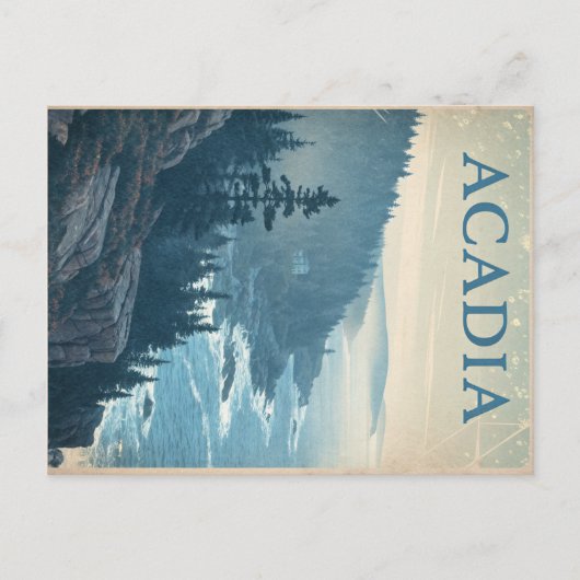  Acadia: Rocky Coastline Uitzicht Briefkaart (Voorkant)