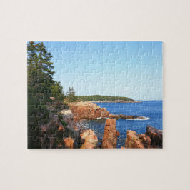 Acadia rotsachtig strand nabij Thunder Hole Legpuzzel
