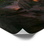 Acadia rotsachtig strand nabij Thunder Hole Poster (Hoek)
