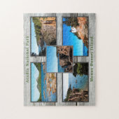 Acadia Rustic Wood Best Uitzichten National Park Legpuzzel (Verticaal)