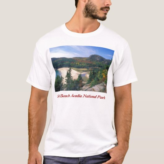 Acadia Sand Beach Overzien T-shirt (Voorkant)