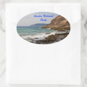 Acadia Shore Ovale Sticker (Tas)