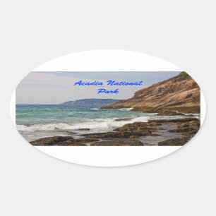 Acadia Shore Ovale Sticker