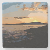 ACADIA SUNSET STENEN ONDERZETTER (Voorkant)