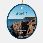 Acadia Thunder Hole National Park Maine Keramisch Ornament (Links)