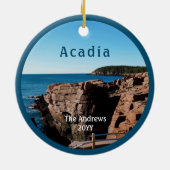 Acadia Thunder Hole National Park Maine Keramisch Ornament (Achterkant)