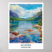 Acadia Wall Art- Jordan Pond Print- Acadia Nationa Poster (Voorkant)