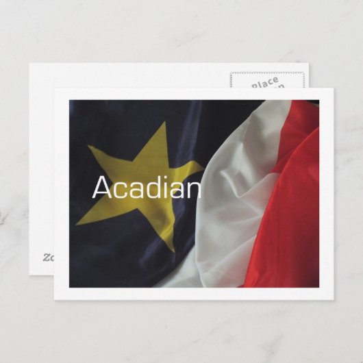 Acadian Flag Briefkaart (Voorkant / Achterkant)