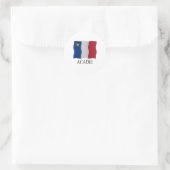 Acadian flag ronde sticker (Tas)