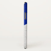 Acadian Flag Surname Distress Grunge personaliseer Case-Mate iPhone Case (Achterkant / rechts)