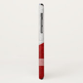 Acadian Flag Surname Distress Grunge personaliseer Case-Mate iPhone Case (Achterkant/links)