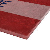 Acadian Flag Surname Distress Grunge personaliseer Snijplank (Hoek)