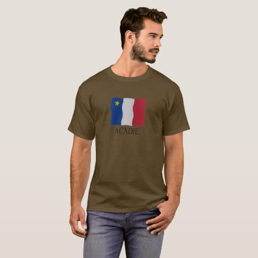 Acadian flag t-shirt (Voorkant volledig)