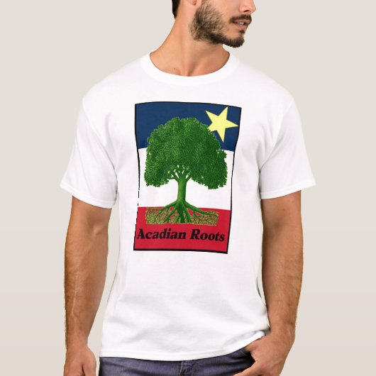 Acadian Roots w text T-shirt (Voorkant)
