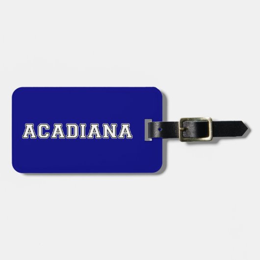 Acadiana Bagagelabel (Voorkant horizontaal)
