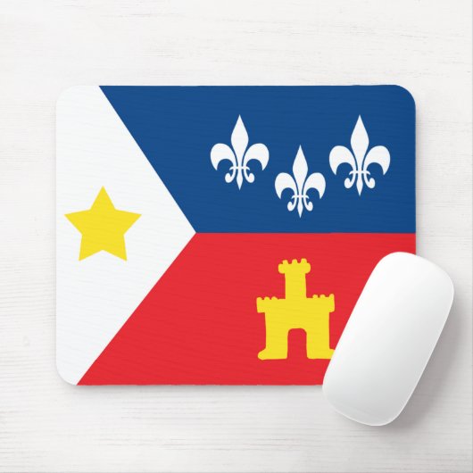 Acadiana Cajun Flag Muismat (Met muis)