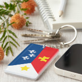 Acadiana Cajun Flag Sleutelhanger (Voorkant Rechts)