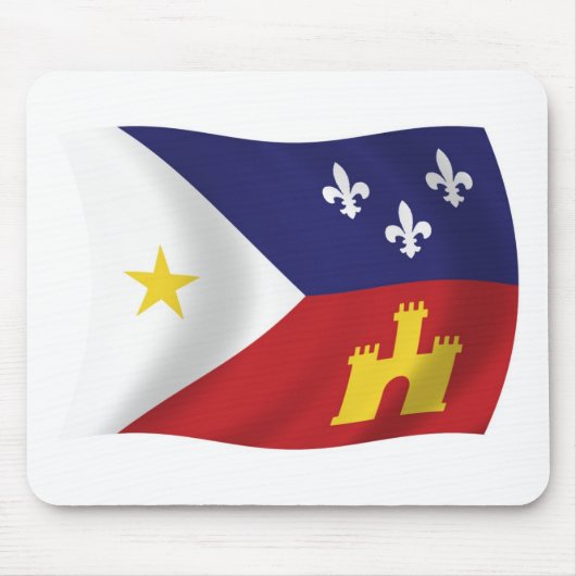 Acadiana Flag Mousepad Muismat (Voorkant)