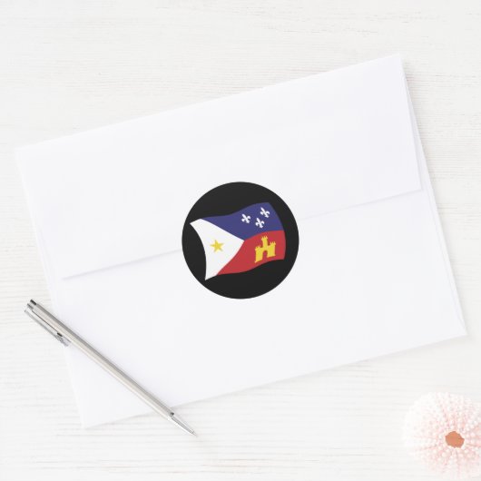 Acadiana Flag Sticker (Envelop)