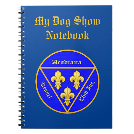 Acadiana Kennel Club Logo Notitieboek (Voorkant)