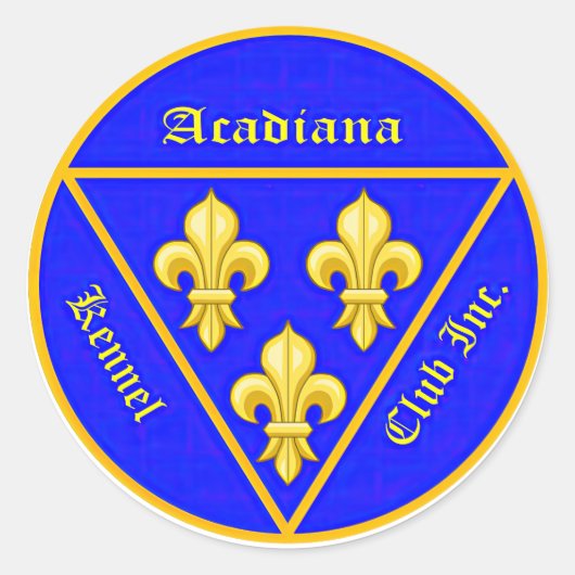 Acadiana Kennel Club Stickers (Voorkant)