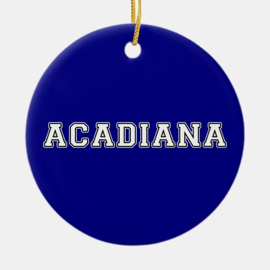 Acadiana Keramisch Ornament (Voorkant)